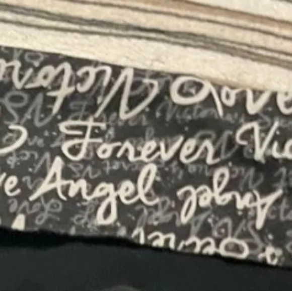 FOLDOVER VS PINK YOGA PANTS LEGGINGS FLARE WIDE FOLD OVER VINTAGE - Picture 5 of 11